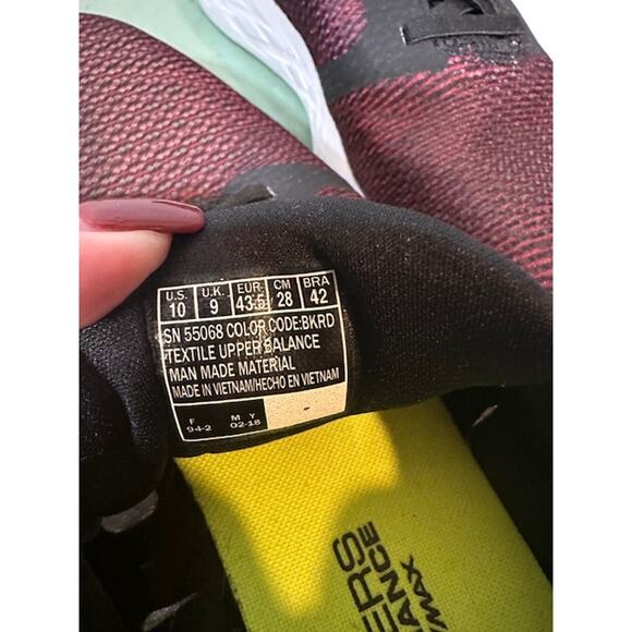 Skechers Maroon Black Performance Goga Max Go Run Sneakers Men Sz 10 - Picture 8 of 10